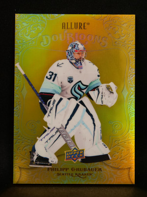 2022-23 UD Allure Philipp Grubauer DB-54 Doubloons Seattle Kraken front